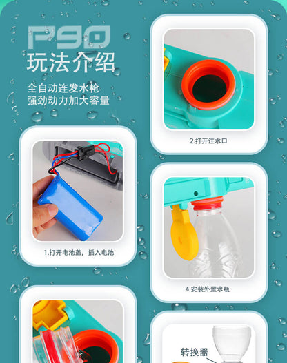 P90 Water Gun(With Large battery, Hgh rate of fire)