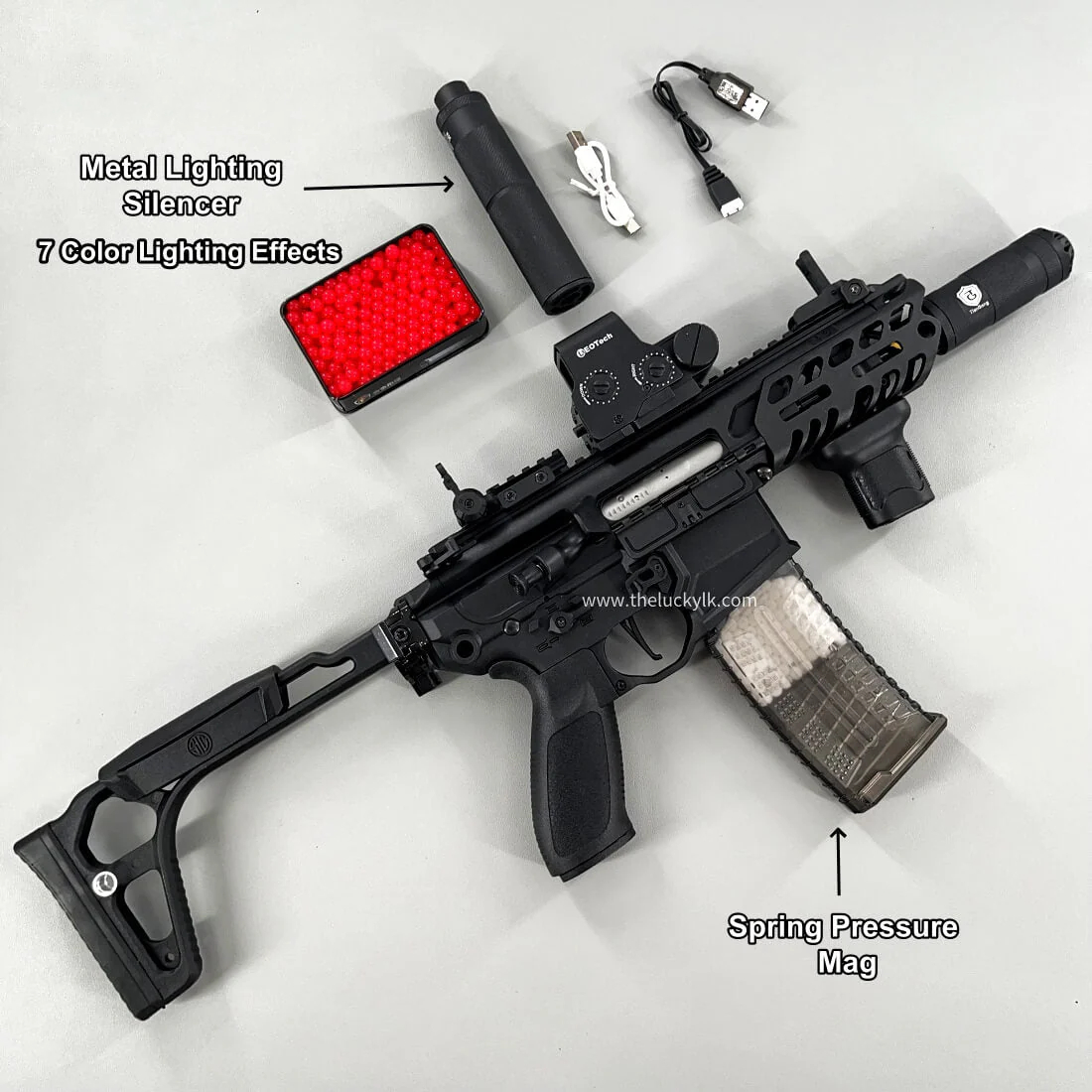 MCX Gel Blaster With Forward And Backward Movable Bolt
