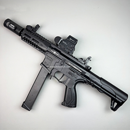 Exquisite Engraving ARP9 Gel Blaster High Rate of Fire  Smooth Shooting With 7 Colors of Lighted Silencer