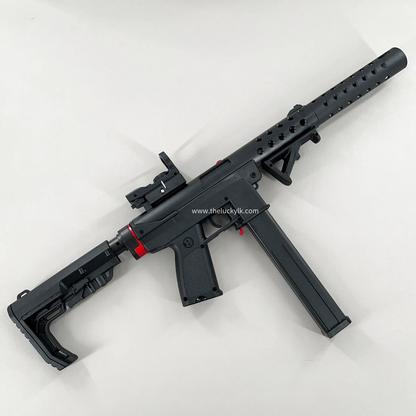 Gold/Sliver TEC9 Gel Blaster With 7 Colors of Lighted Silencer