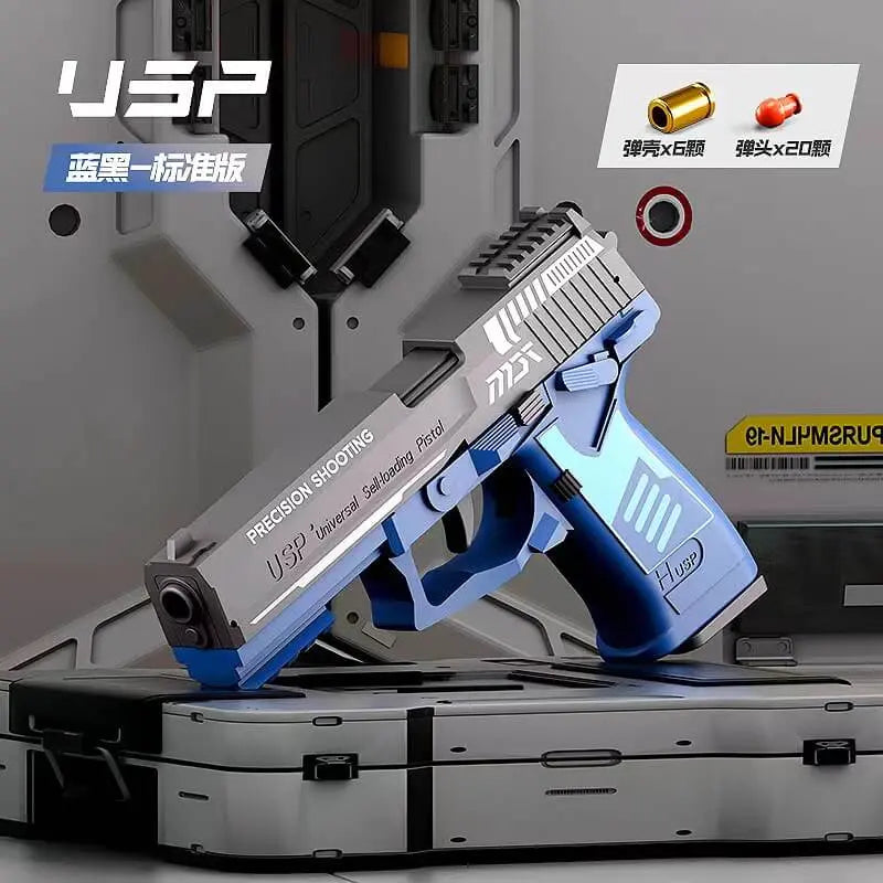 USP/Desert Eagle Self-reloading With Metal Barrel Pistol Nerf Toy Gun